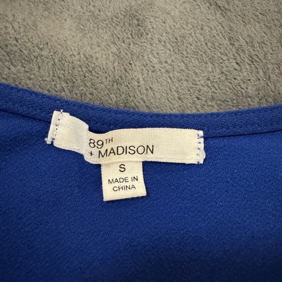 Blue Ruffle Sleeve Top - Picture 3 of 3